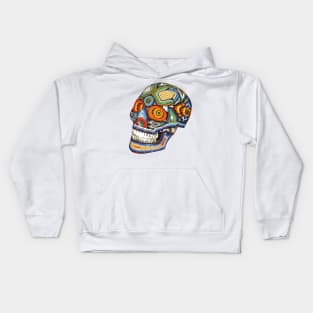 Huichol style skull Kids Hoodie